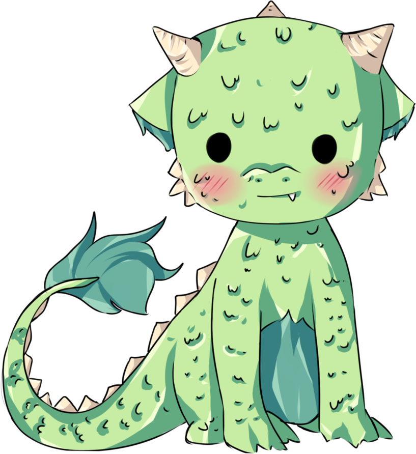 Kawaii Dragon By Ekita23 On Deviantart - Kawaii Party '2018 (894x894)