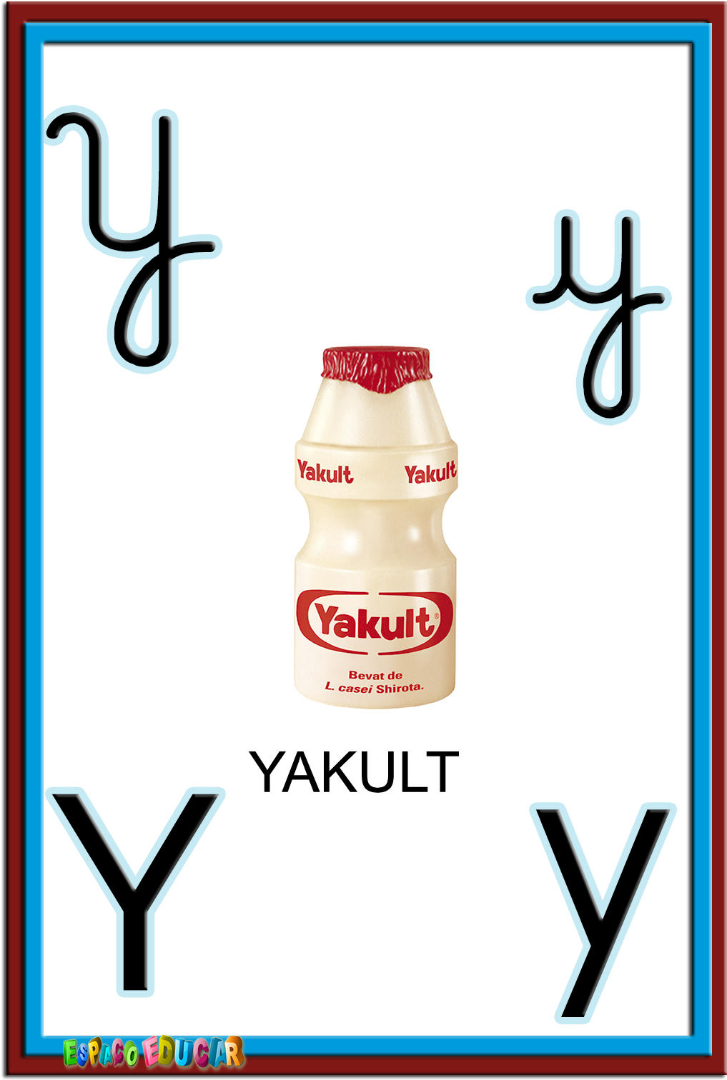 Alfabeto Quatro Tipos De Letras Colorido Ilustrado - Yakult (1131x1600)