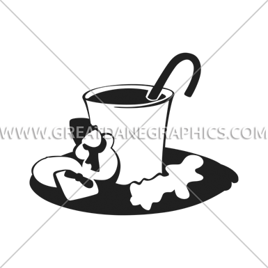 Christmas Hot Chocolate - Cartoon (385x385)