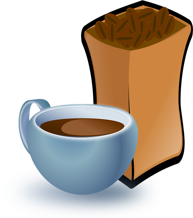 Cartoon, Hot, Free, Coffee, Drink, Sack, Beverage - Coffee Beans Clip Art (642x720)