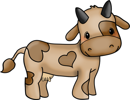 One Size 10 Copy Of This Pose Is Free When You Adopt - Moo Cow Clip Art (448x347)