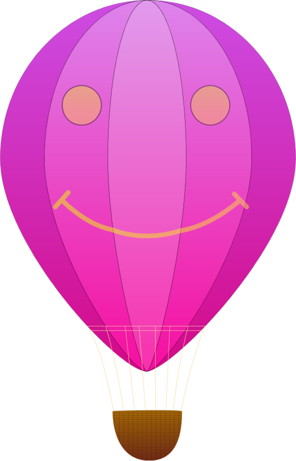 Free Vector Happy Hot Air Balloon Cartoon Clip Art - Hot Air Balloon Clip Art (1545x2400)