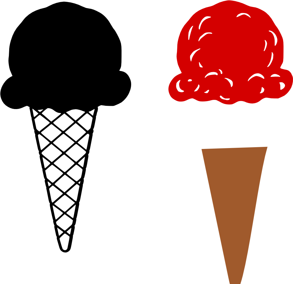 Misc, Personal Use, Icecreamcone, - Ice Cream Cone Svg (989x990)