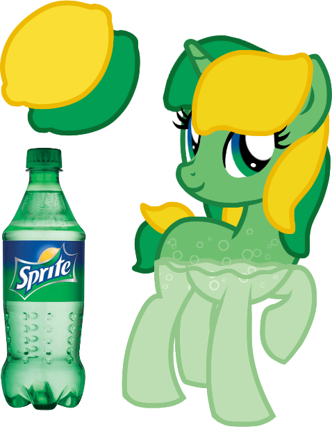 Sprite Soda Pony By Equinepalette - 20 Oz Sprite Bottle (478x615)