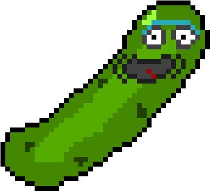 Pickle Rick - Pickle Rick Perler Bead (640x480)