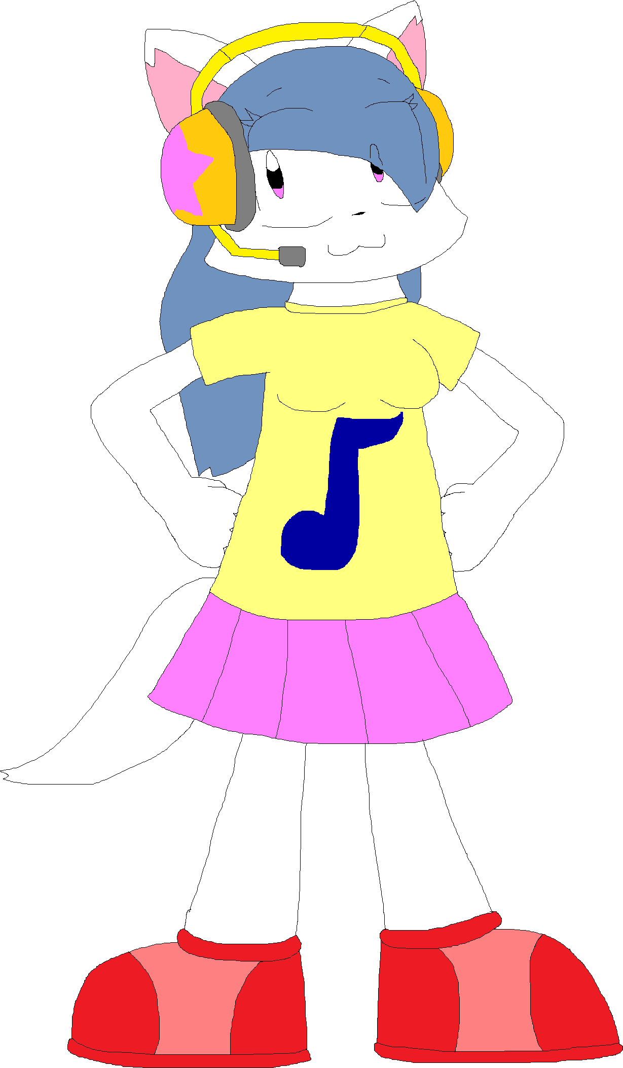 Kj The Singing Kitty By Bluecatriolu - Television (1229x2106)