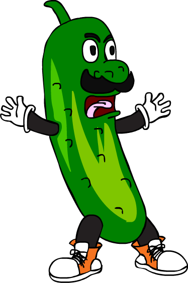 Pickle His Tickle By Retromangoman - Art (374x564)