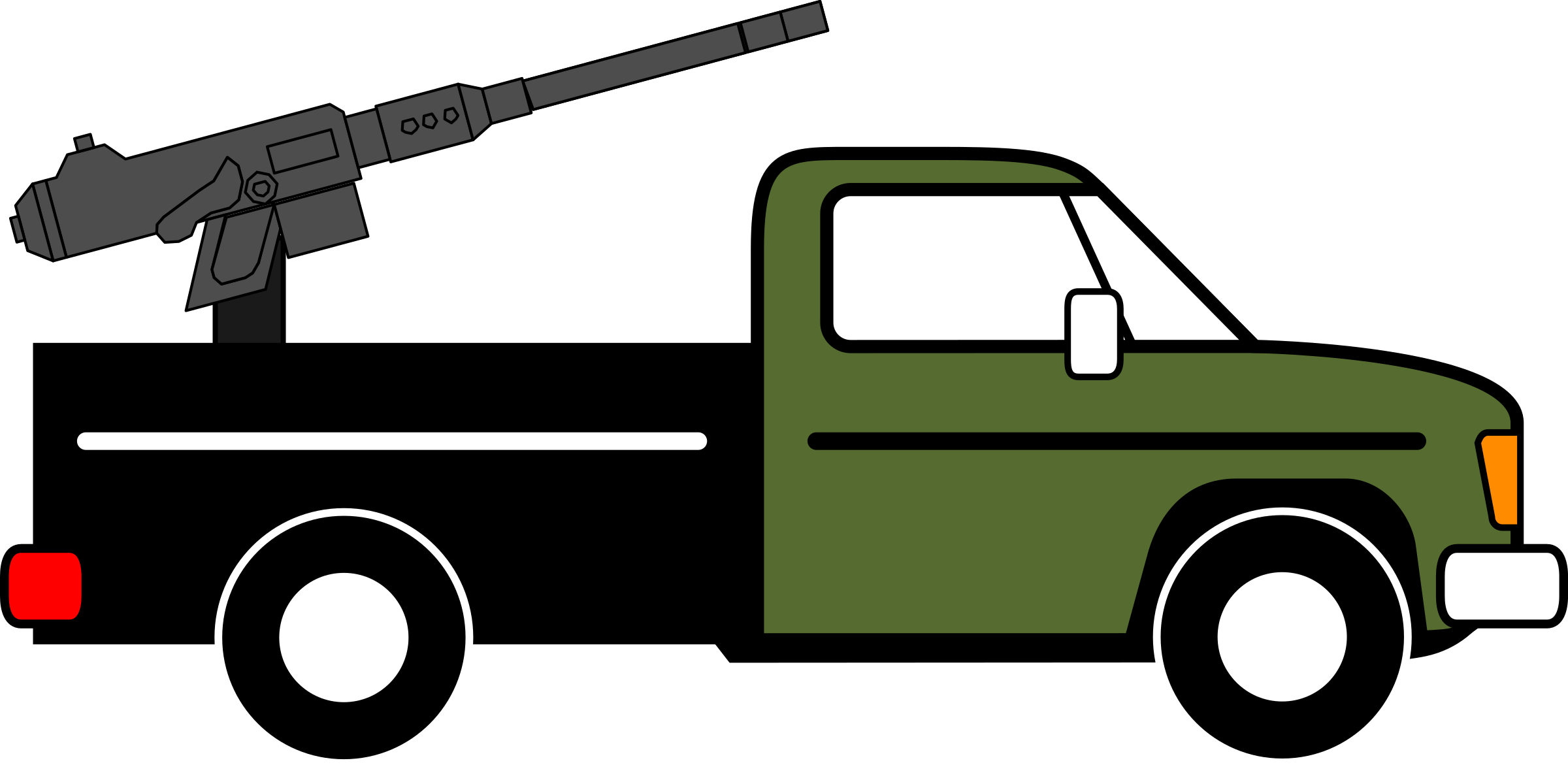 Big Image - Pickup Truck Png Clip Art (2400x1174)