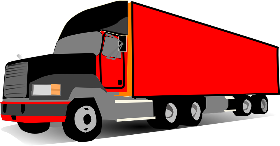 18 Wheeler Clip Art (960x641)