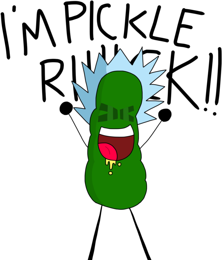 Im Pickle Riiiiiiick By Unluckii-yarn - Cartoon (894x894)