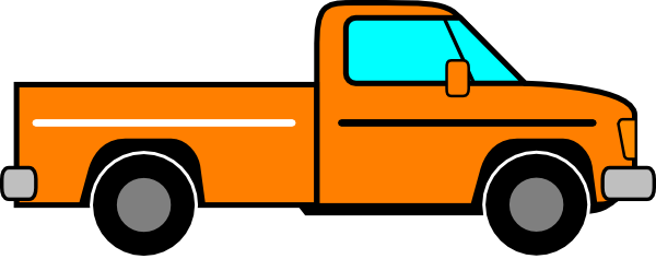 Clipart Long Bed Truck (600x237)