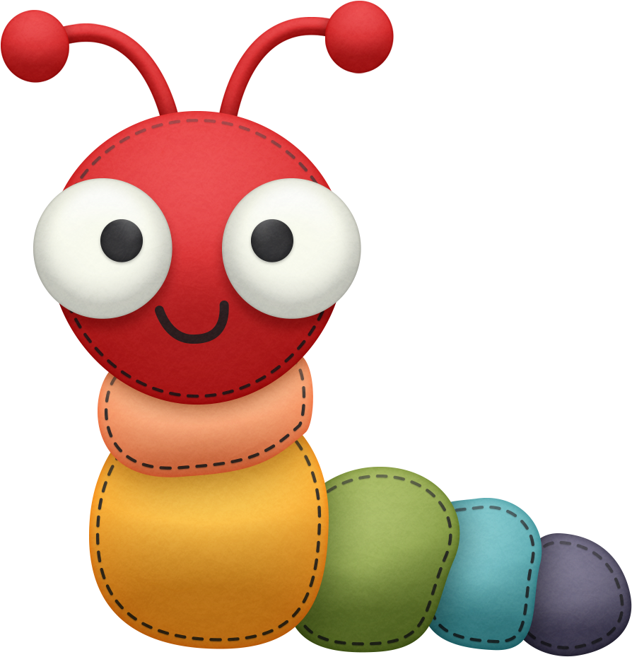 Scrapbook - Baby Cartoon Caterpillar (903x938)