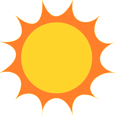 Sun Clipart Transparent Background - Sunshine Clipart (400x400)