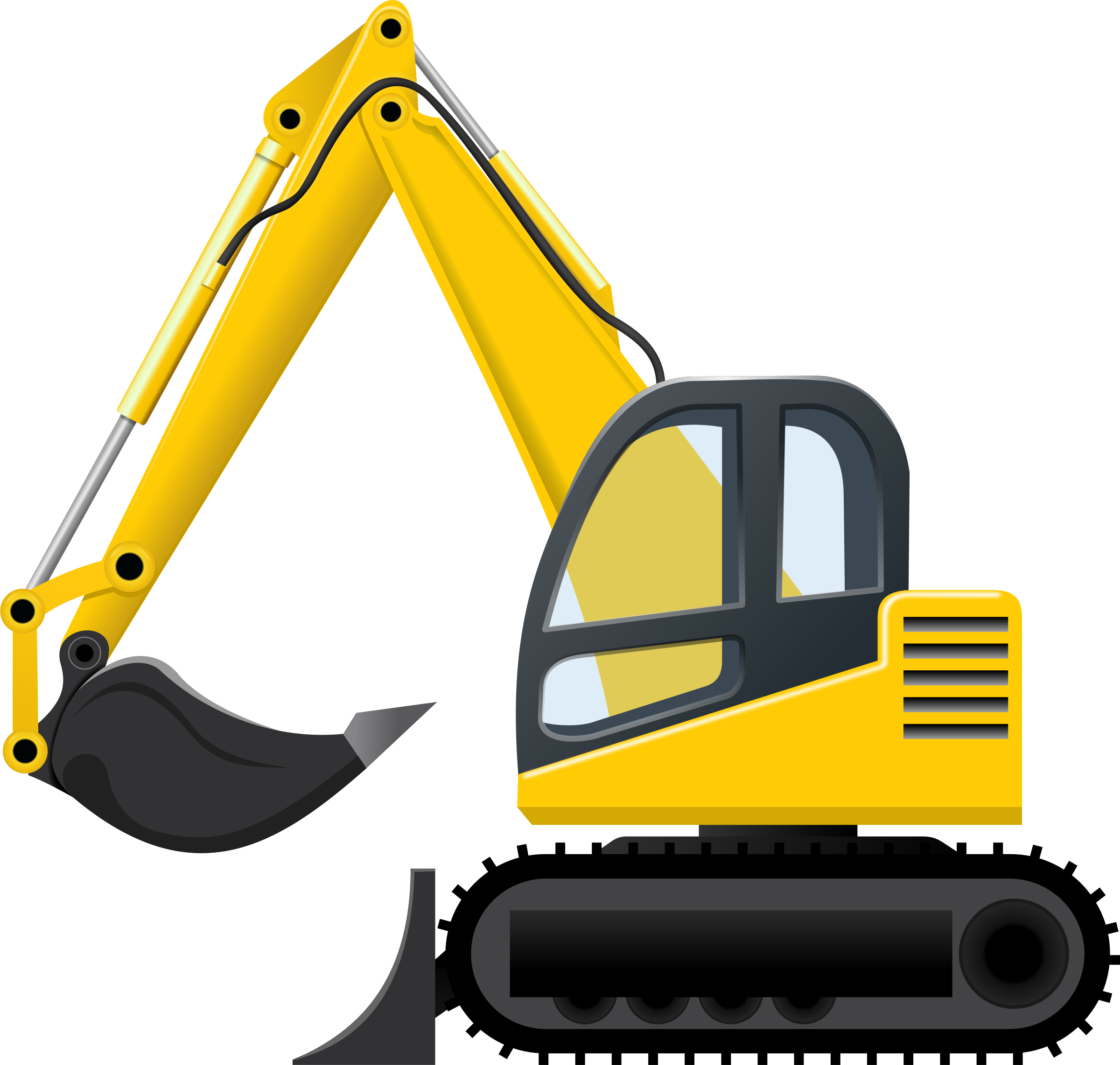 Excavator Vector Png Clipart - Excavator Clipart (2400x2283)