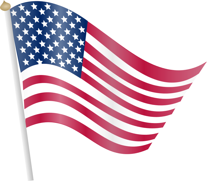 Free American Flag Clip Art - American Flag Clip Art Transparent (800x700)