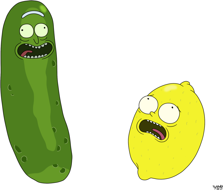 Pickle And Lemorty By The Artist - Rick And Morty Emote (959x833)