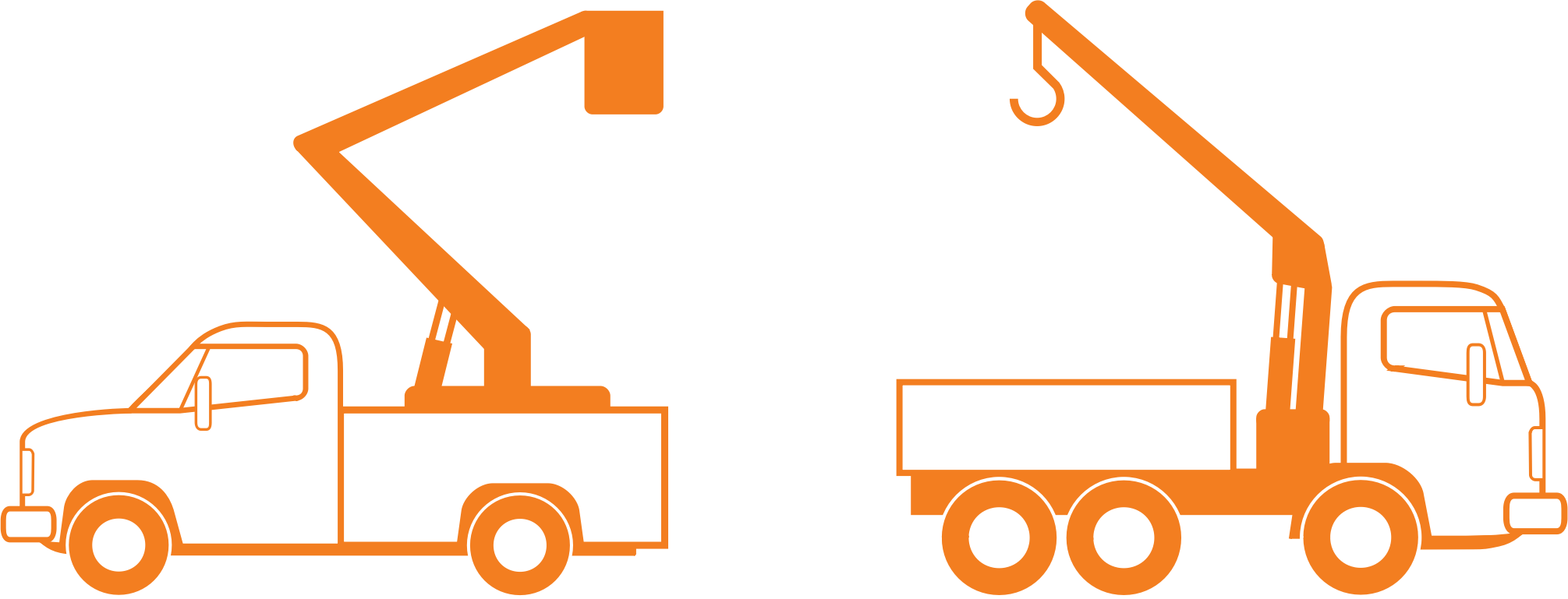 And Crane Trucks - Bucket Truck Clip Art (2011x769)