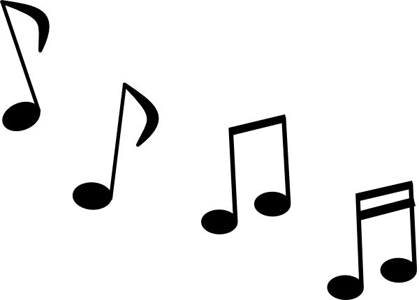 Simple Notes Clip Art - Music Notes Clip Art Transparent (600x430)