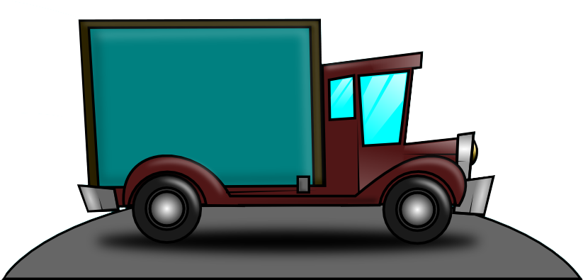 Repo Tow Truck Clipart - Clip Art Cargo Truck (834x450)