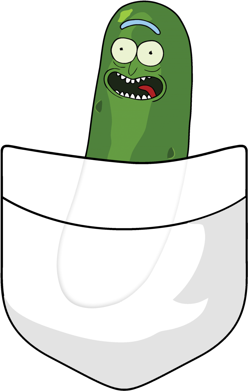 Pickle Rick In A Pocket (1000x1333)