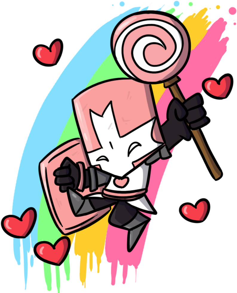 Oh My God So Intense By Pickles 4 Nickles - Castle Crashers Pink Knight Profile (808x989)