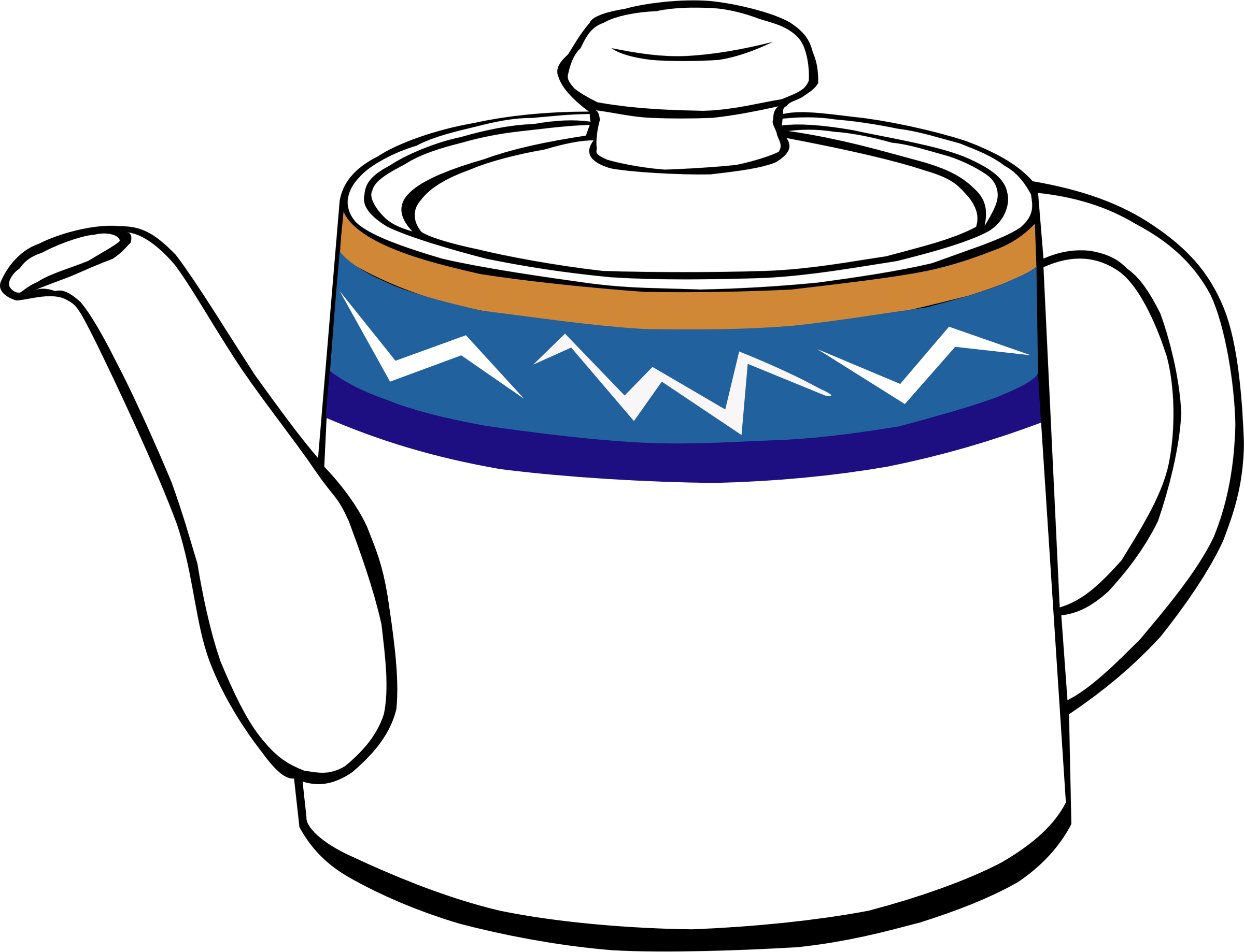 Big Image - Tea Pot Clipart (2400x1838)
