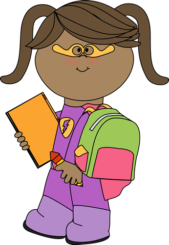 There Is 31 Hero Girl Free Cliparts All Used For Free - Clipart Girl (728x1052)