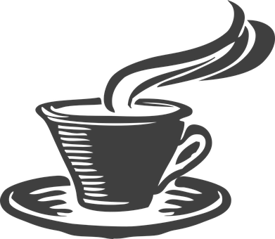 Tea Cup Gray Coffee Aroma Java Steam Break - Coffee Mug - Tote Bags (391x340)
