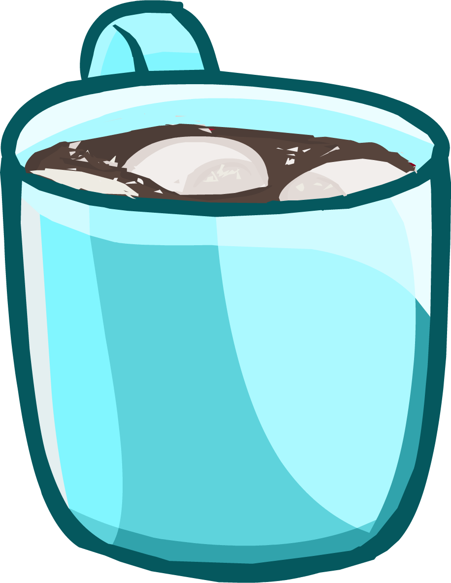 Hot Chocolate Clipart Penguin - Club Penguin Hand Item Id (916x1184)
