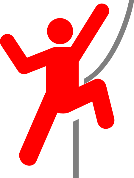 Gms Climber Clip Art At Clker - 因為 山 就 在 那裡 (450x596)