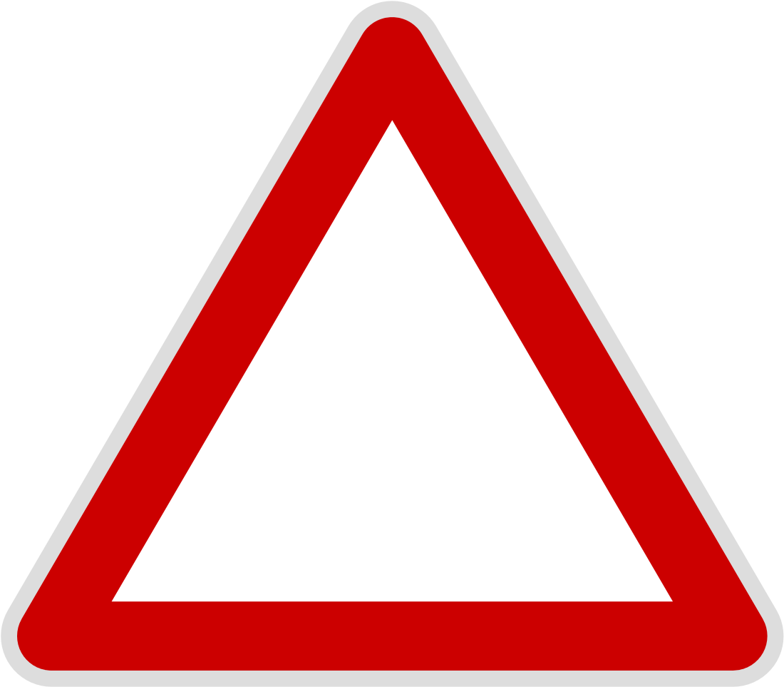 Triangle Clipart Svg - Warning Triangle Sign (1138x1024)