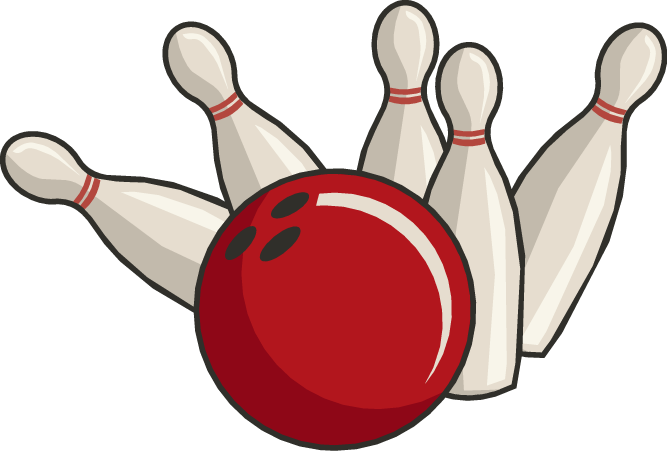 Bowling Free Clipart Clipart - Free Clip Art Bowling (667x451)