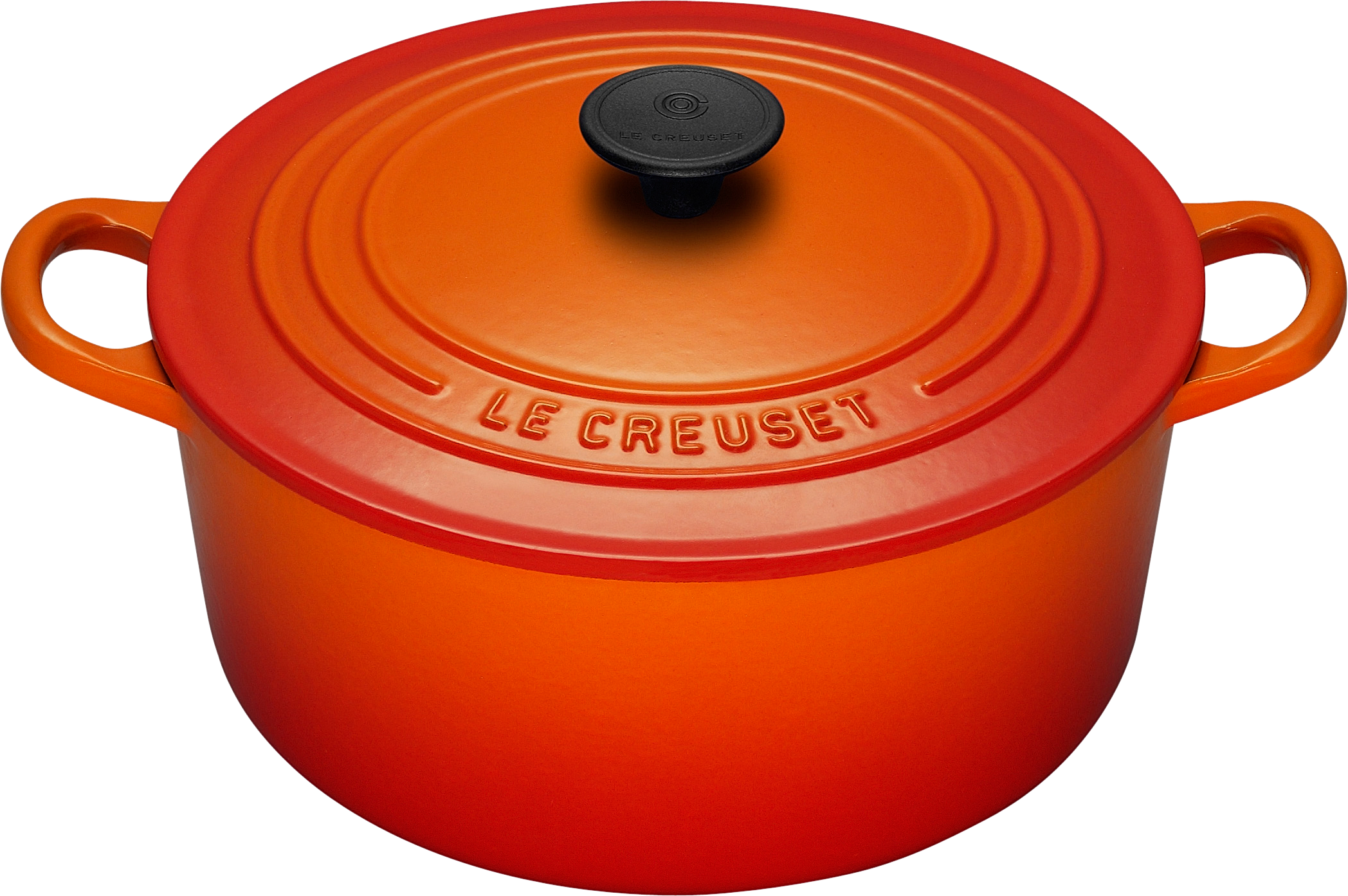 One Kings Lane - Le Creuset 24cm Cast Iron Round Casserole Dish Volcanic (2096x1393)