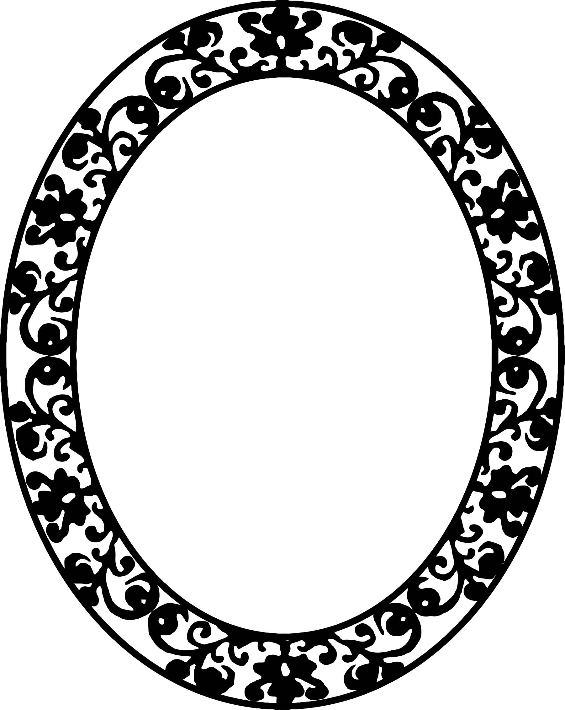 Clipart - Oval Frame Png (1802x2262)
