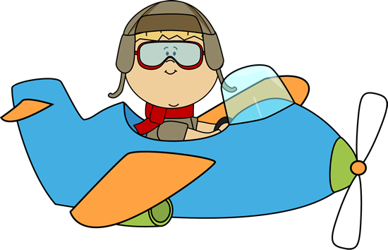 Boy Flying An Airplane Clip Art - Flying A Plane Clipart (850x548)