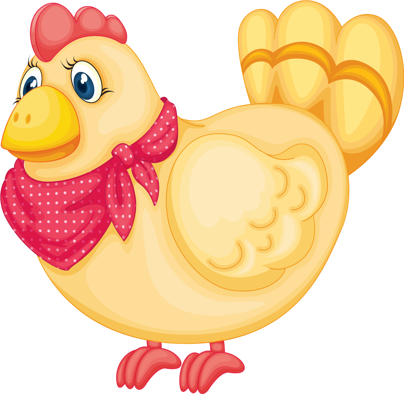 Clipart Charming Inspiration Chicken Clipart Images - Gallo Gallina Y Pollitos (1368x1346)