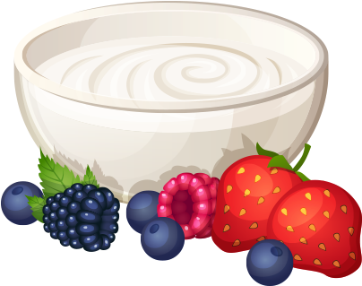 Breakfast Cereal Pancake Food Clip Art - Fruit Yogurt Png (500x500)