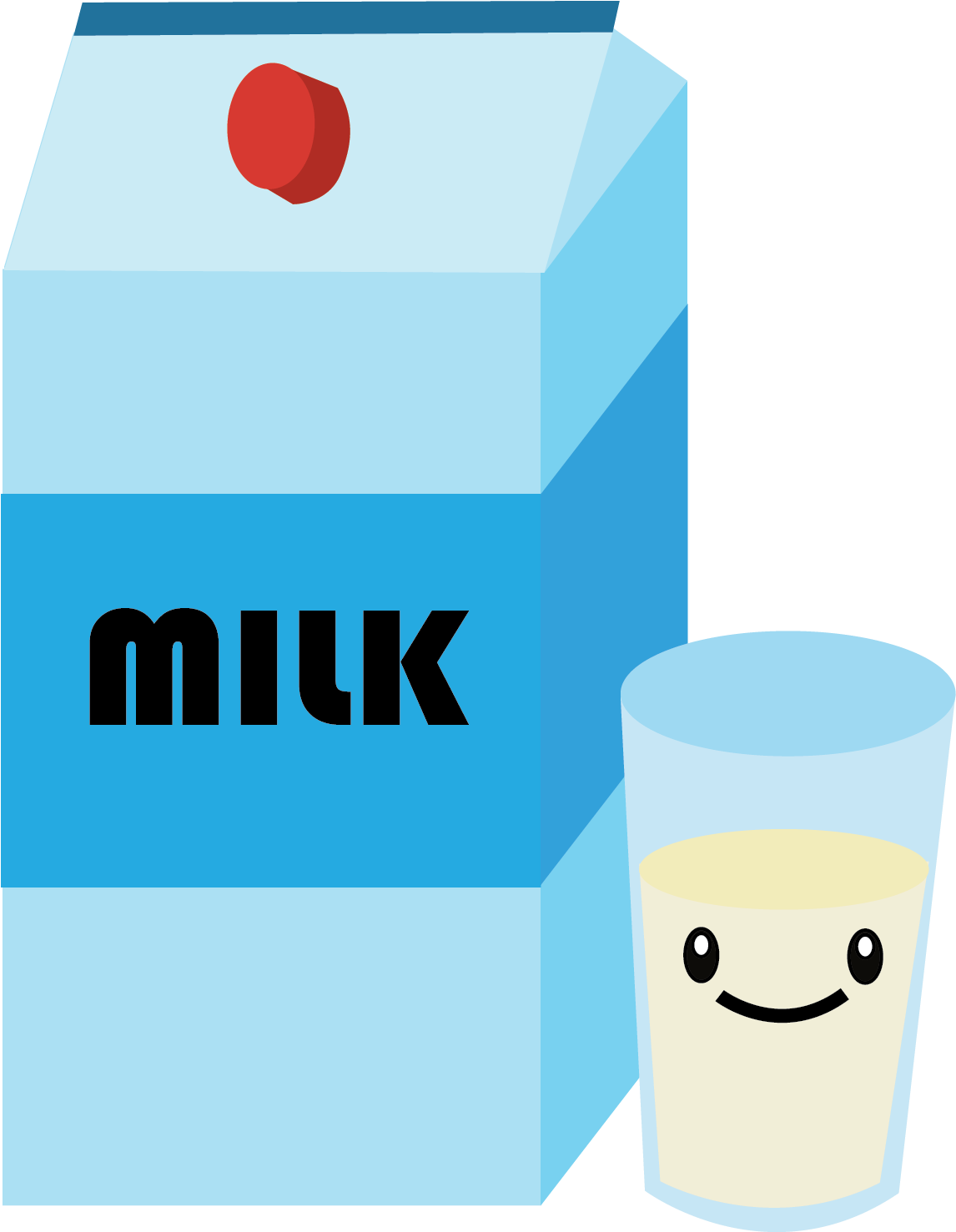 Dairy Curriculm - Milk And Yogurt Clipart (1260x1476)