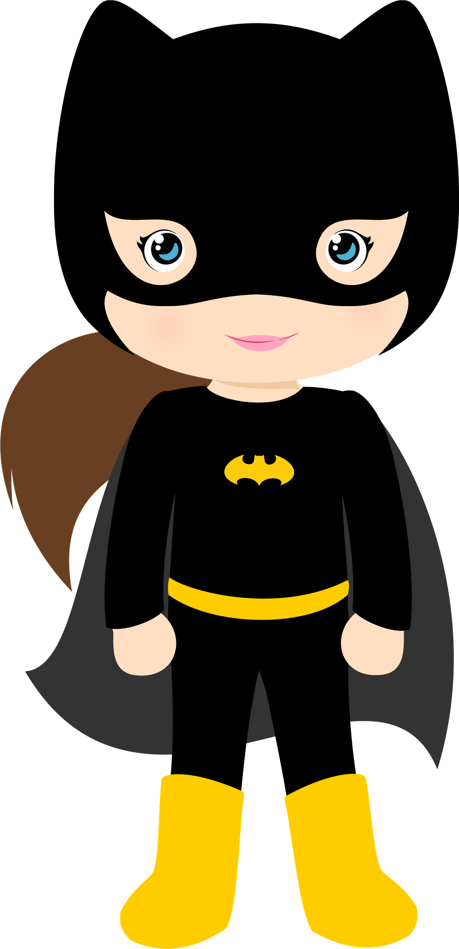 Super Héroes - Batman Girl Cartoon (900x1860)
