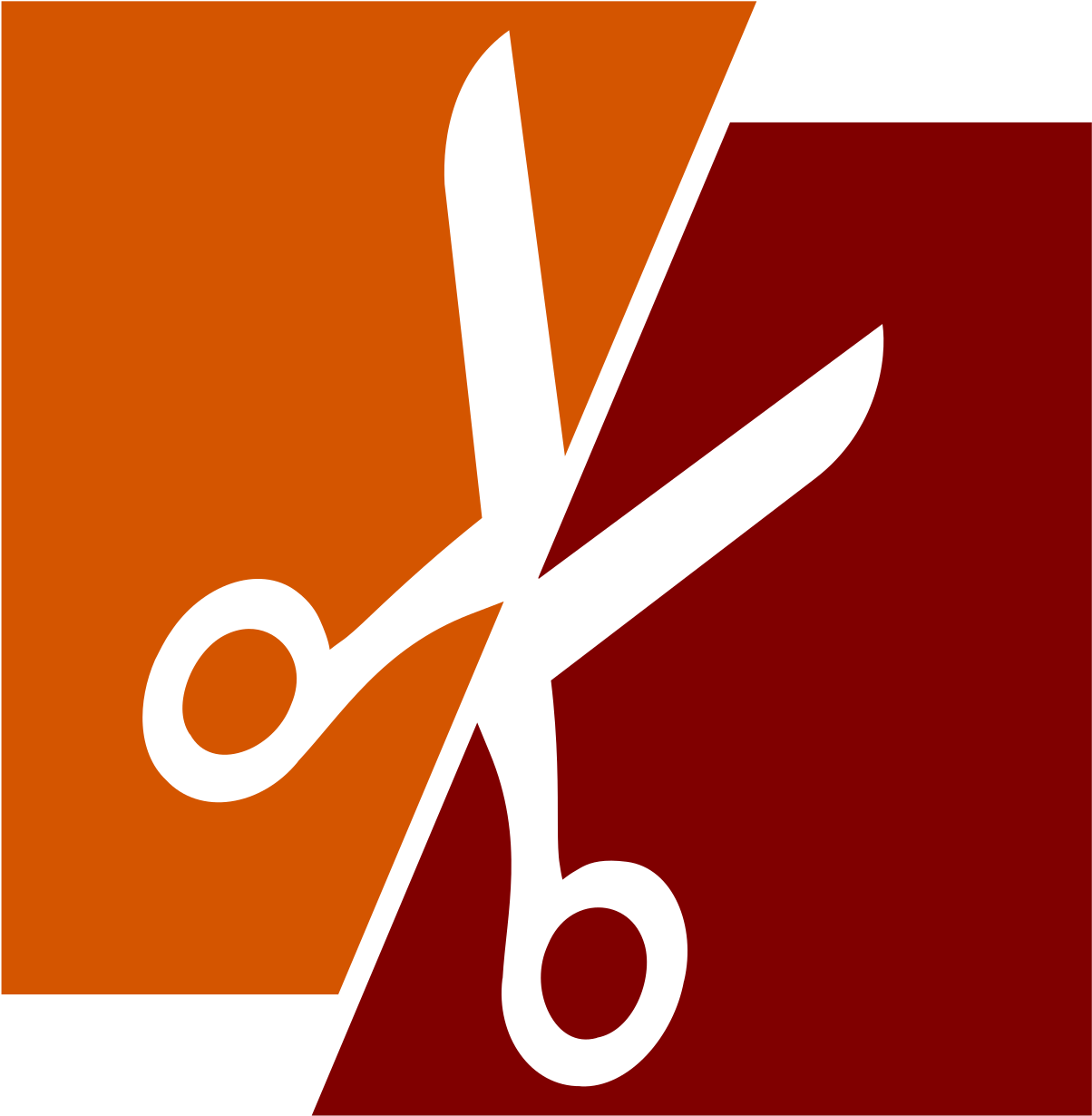 Split Scissors - Paper And Scissors Clipart (1697x2400)