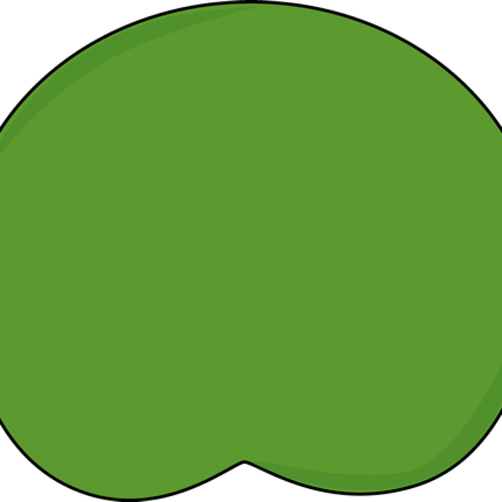 Lily Pad Clipart Dark Green Lily Pad Clip Art Clipart - Circle (1024x1024)