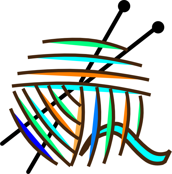 Yarn Clip Art At Clkercom Vector Online - Crochet Hook And Yarn Clip Art (588x596)