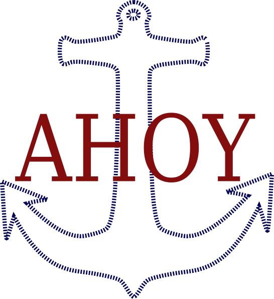 Ahoy Clip Art (546x595)