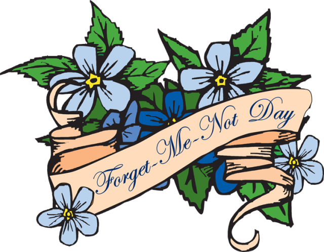 Forget Me Not Day - Forget Me Not Day Clip Art (640x499)