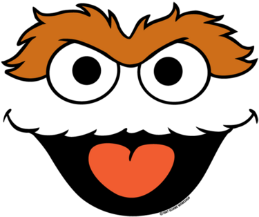 Sesame Street Oscar The Grouch Face Template - Sesame Street Character Faces (400x400)