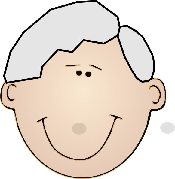 Grandpa Face Clip Art - Cartoon - (582x596) Png Clipart Download