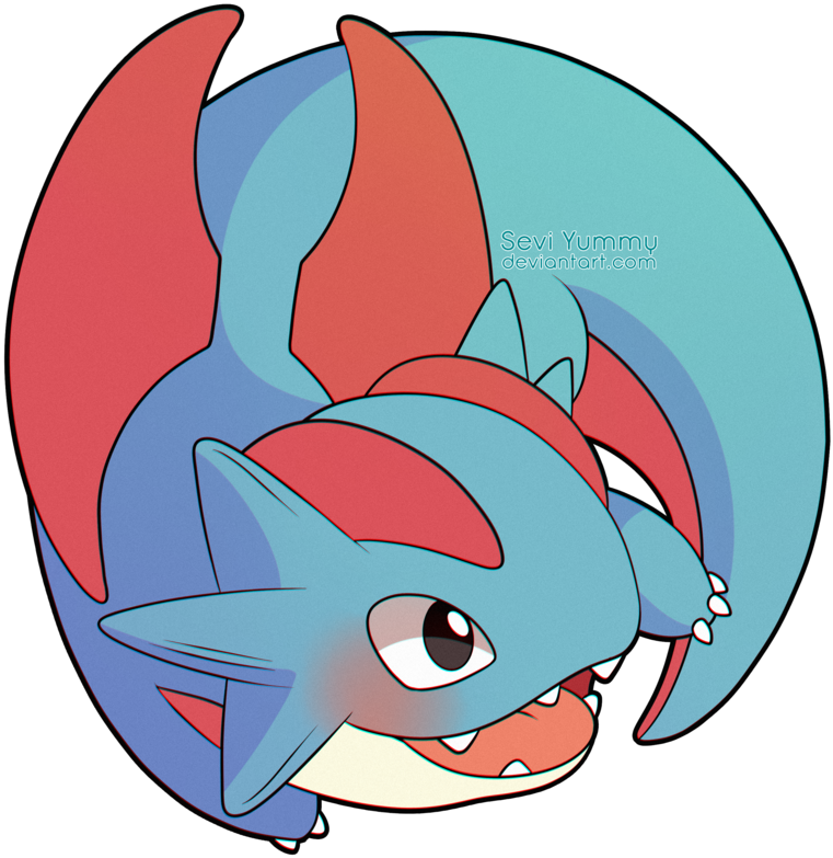 Chibidex - - Pokemon Salamence Chibi (800x800)