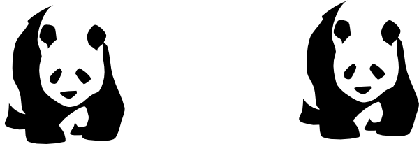 Panda Clear Background 2 Clip Art - Panda Clip Art (600x206)