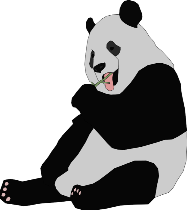 Cute Panda Bear Clipart & Animations - Giant Panda Clip Art (624x700)