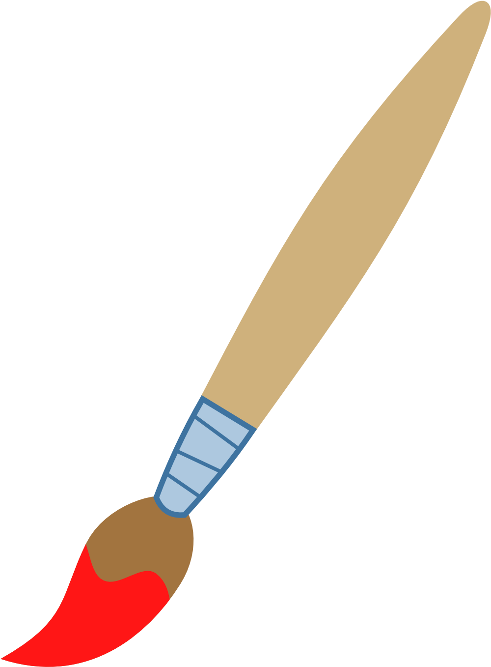 Paintbrush Clipart (1078x1500)